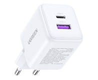 UGREEN Ładowarka sieciowa X516 USB + USB-C GaN 30W biała - 1513565 - zdjęcie 3